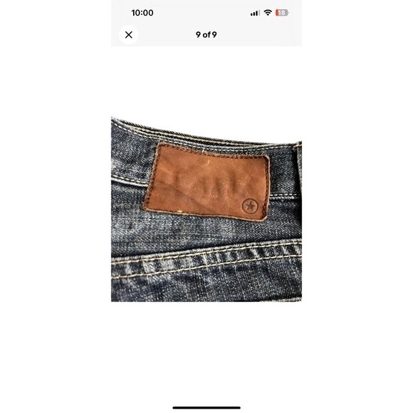 Final Sale! Converse Men's Jeans 32 x 30 blue medium wash Greenwich straight 100 - Picture 7 of 9